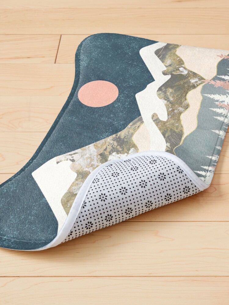 Pet Mat, Winter Peaks designed and sold by spacefrogdesign