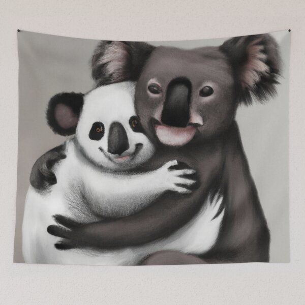Item preview, Panda and Koala Hugging Each Other designed and sold by Parag's Travel Shop.