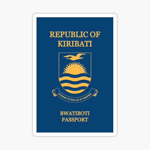 Kiribati Passport Sticker For Sale By Hakvs Redbubble 6461