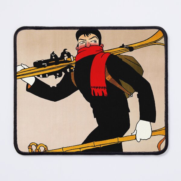 Item preview, BEKLEIDUNG U AUSRUSTUNG Ski Sports Equipment Munich Germany 1913 Vintage Art Deco Poster Edwin Henel designed and sold by retroposters.
