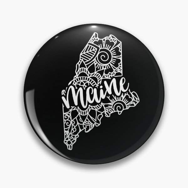 Item preview, Maine Black And White Map designed and sold by OutcastBrain.