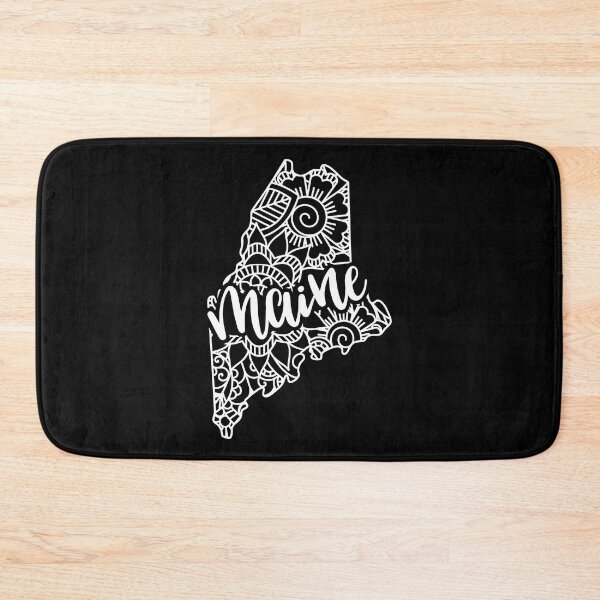 Item preview, Maine Black And White Map designed and sold by OutcastBrain.