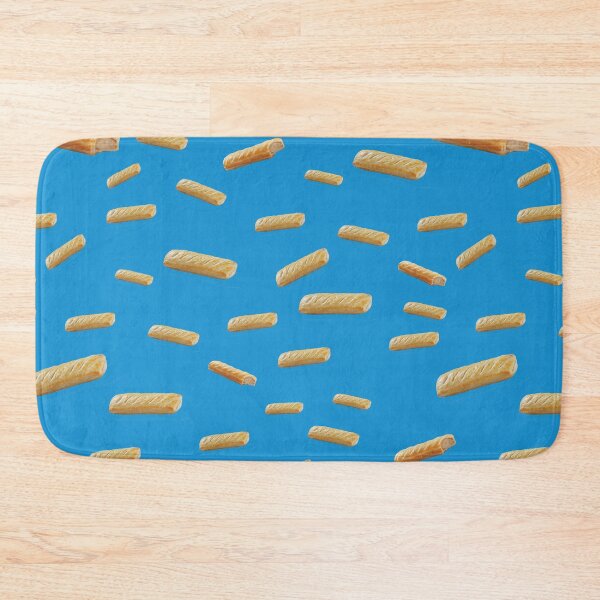Item preview, Sausage Rolls pattern, blue designed and sold by TheArtfulBadger.