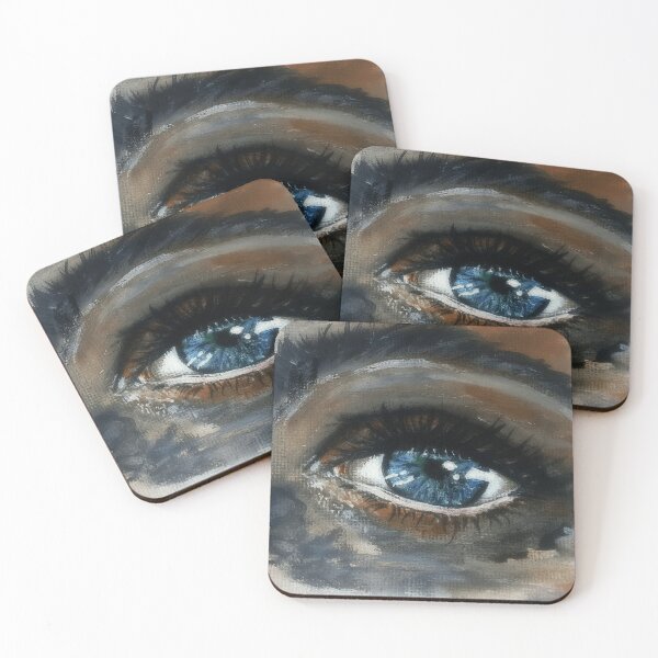 Item preview, Eyes Gaze, Eye Painted with Oil on Canvas, Eye Art, Eye Art Print, Eye Painting designed and sold by Anke Franikowski.