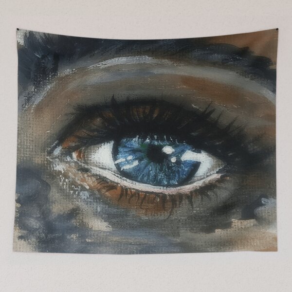Item preview, Eyes Gaze, Eye Painted with Oil on Canvas, Eye Art, Eye Art Print, Eye Painting designed and sold by Anke Franikowski.