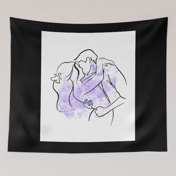 Item preview, Twin Flames Wall Art designed and sold by Gaynor Burrows.