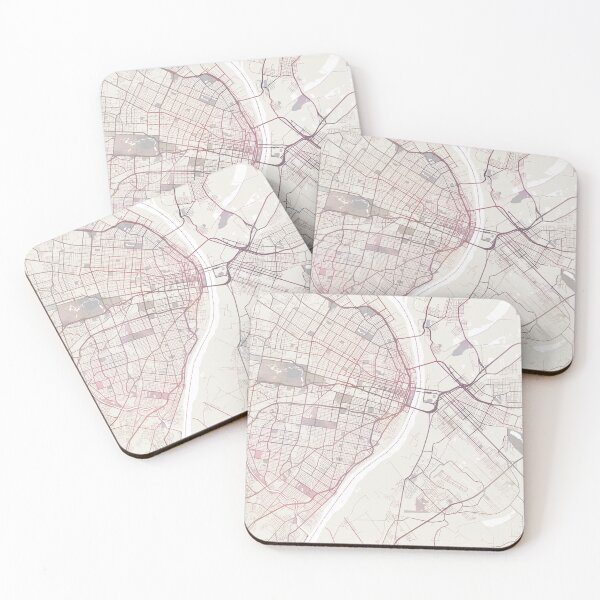 Item preview, St Louis Map, St Louis City, St Louis Missouri designed and sold by TheRedFinch.