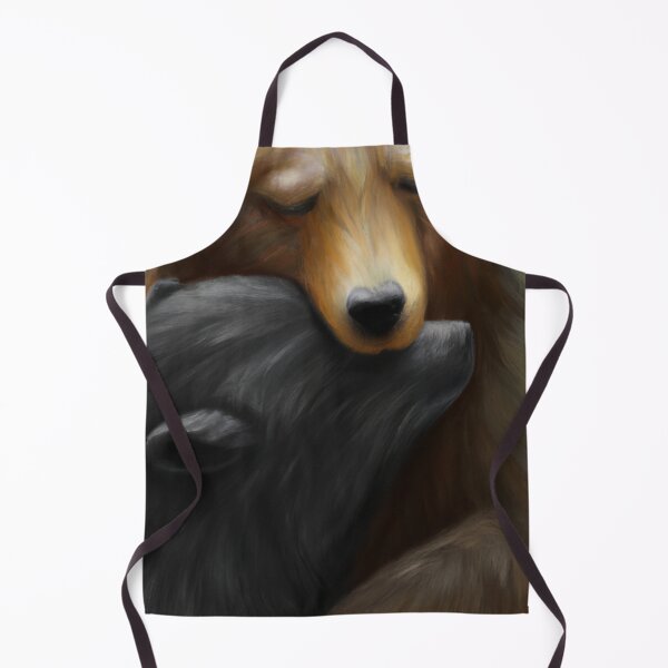 Item preview, Asiatic Black Bear and Brown Grizzly Bear Hugging designed and sold by Parag's Travel Shop.