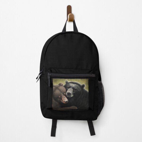 Item preview, Asiatic Black Bear and Brown Grizzly Bear Hugging Each Other designed and sold by Parag's Travel Shop.