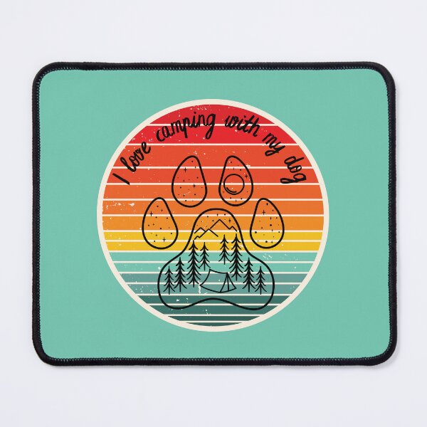 Item preview, I love camping with my dog designed and sold by akaiawa.