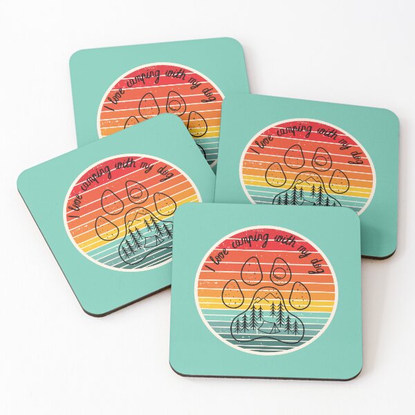 Item preview, I love camping with my dog designed and sold by akaiawa.
