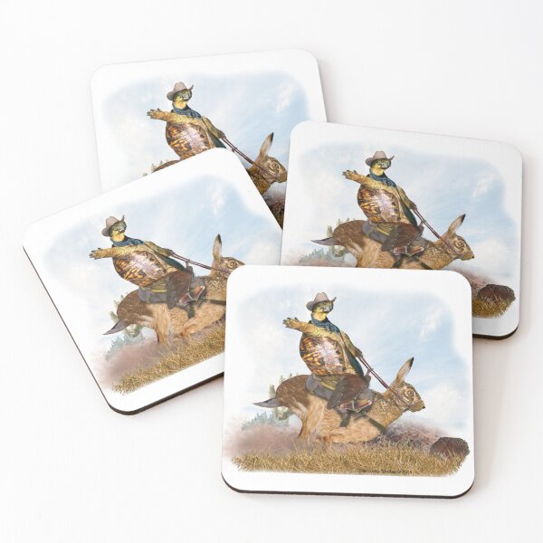 Item preview, Turtle Cowboy Riding His Hare   designed and sold by Timmarshall.