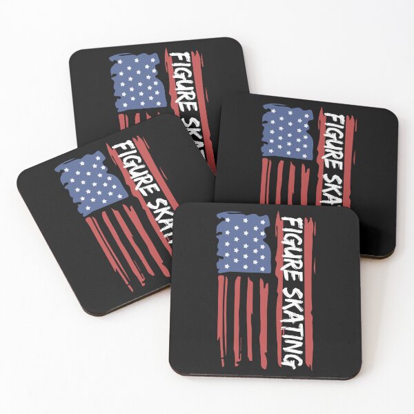 Item preview, Figure Skating American Flag designed and sold by TendyTees.
