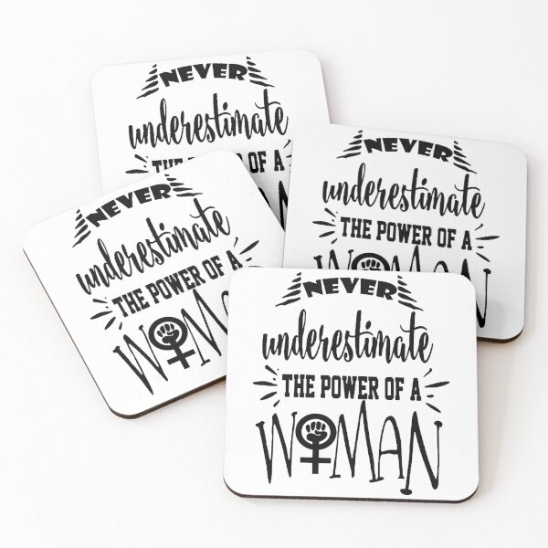 Item preview, Never underestimate the power of a woman shirt, never underestimate the power of a woman masks, never underestimate the power of a woman phone cases  designed and sold by Poussyarts.