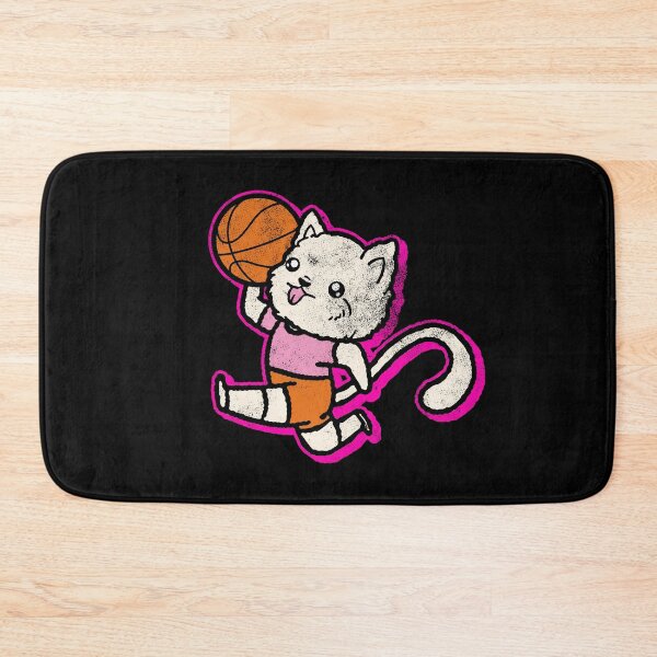 Item preview, Cute kitten is playing basketball designed and sold by Mila1946.