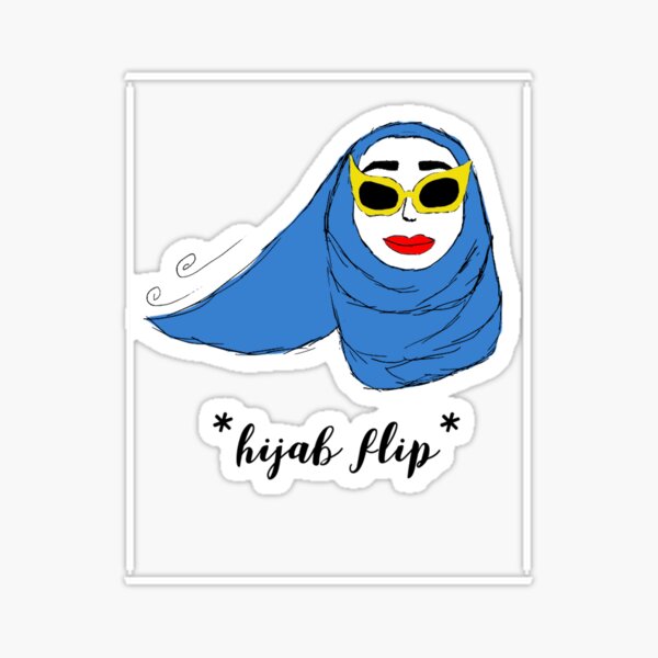 Cue Hijab Flip Sticker