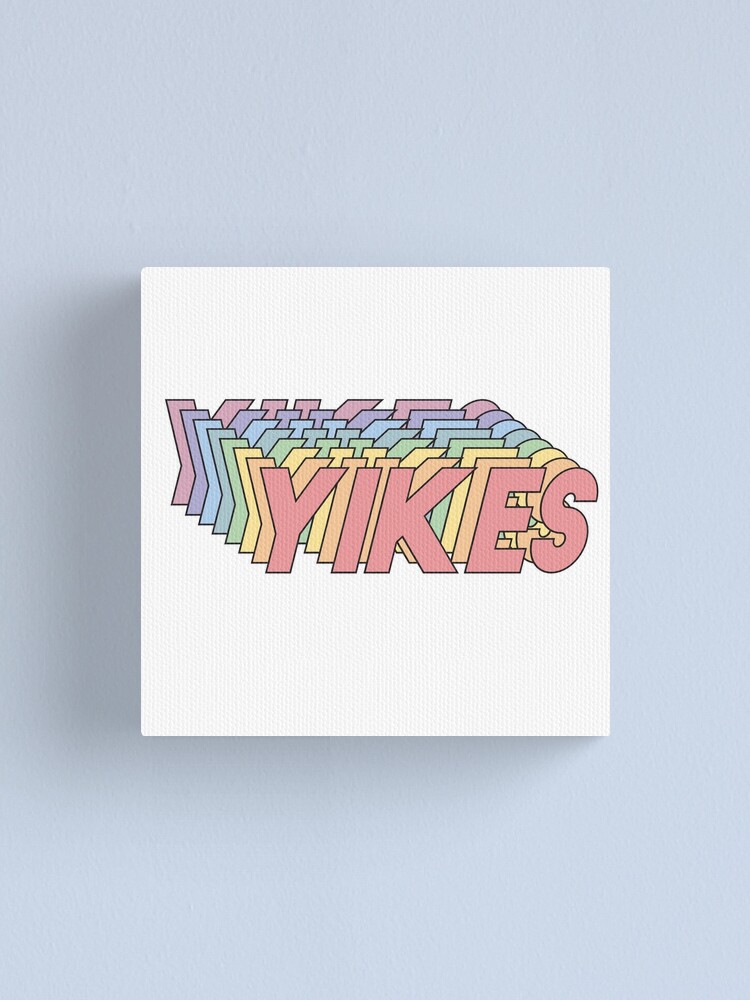 Alternate view of YIKES Canvas Print