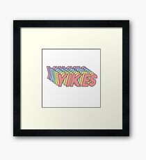 YIKES Framed Print