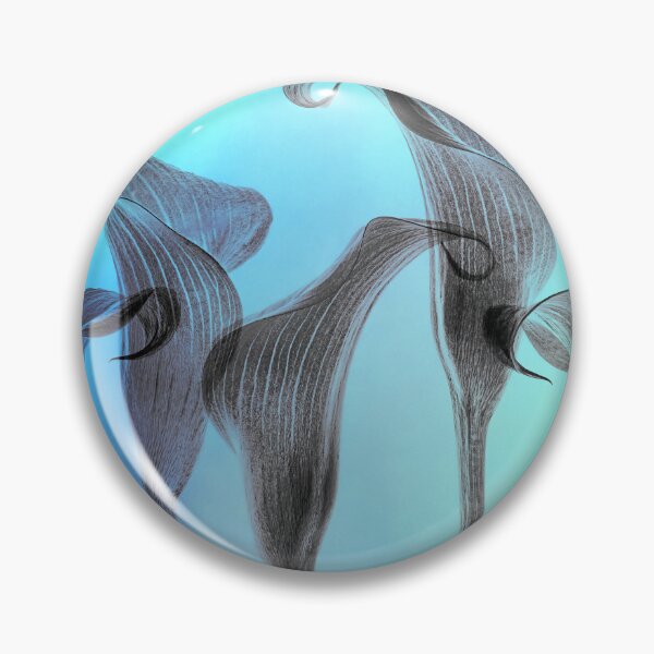Item preview, Five Calla Lilies in blue and green designed and sold by Tony North.