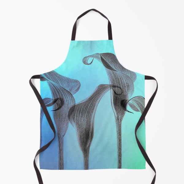 Item preview, Five Calla Lilies in blue and green designed and sold by Tony North.