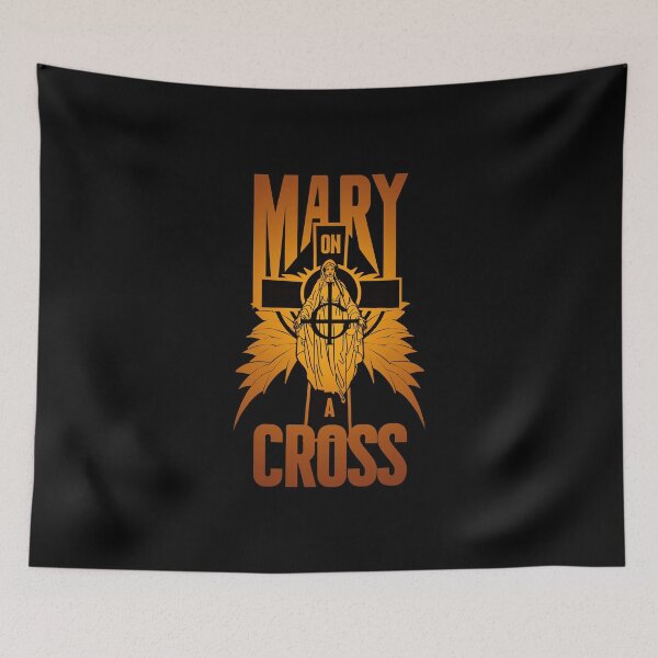 Item preview, Mary on a cross- gold designed and sold by CitrusRock17.