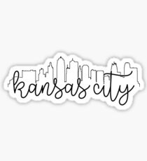 cityscape outline - kansas city Sticker