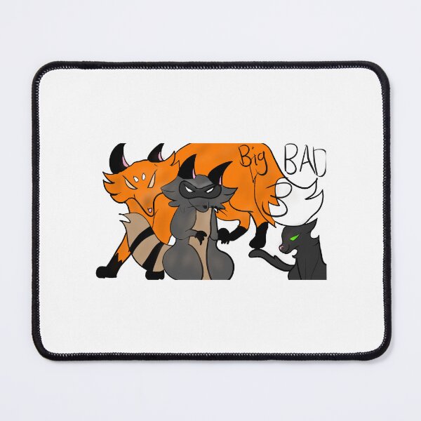 Artikelvorschau, Design „Big Bad 3“ mit Waschbär, Fuchs und Katze entworfen und verkauft von Ivyzdrawingz.