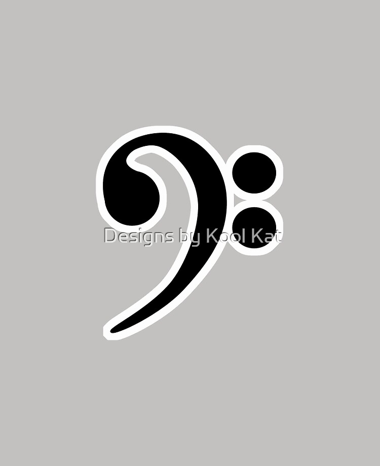 Clip Art: Music Notation: Bass Clef Color I