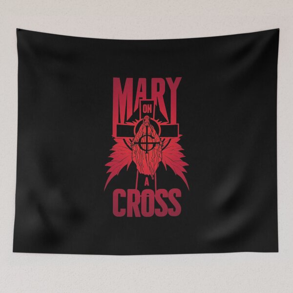 Item preview, Mary on a cross- red designed and sold by CitrusRock17.