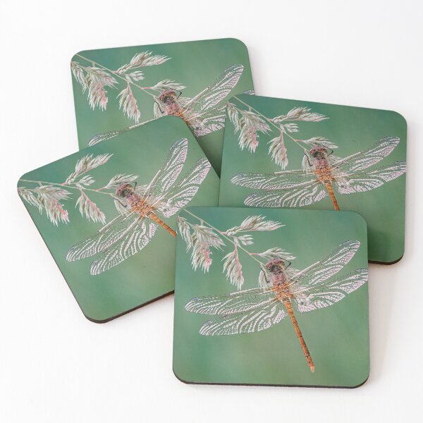 Item preview, Common Darter Dragonfly on grass designed and sold by Tony North.