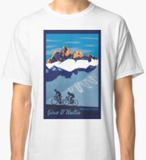 Giro D' Italia Retro Passo Dello Stelvio Cycling Poster Classic T-Shirt