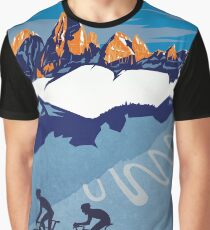 Camiseta gráfica Giro D 'Italia Retro Passo Dello Stelvio Cartel de ciclismo