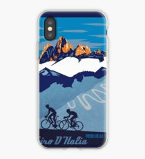 Giro D 'Italien Retro Passo Dello Stelvio Radfahren Poster iPhone-Hülle & Cover