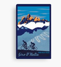 Giro D 'Italien Retro Passo Dello Stelvio Radfahren Poster Leinwanddruck