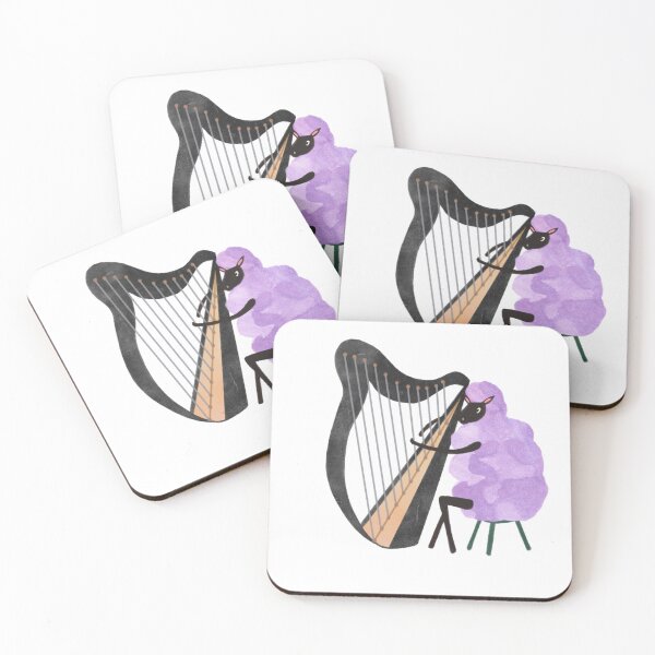 Item preview, Sheep playing harp designed and sold by Vera Styles.