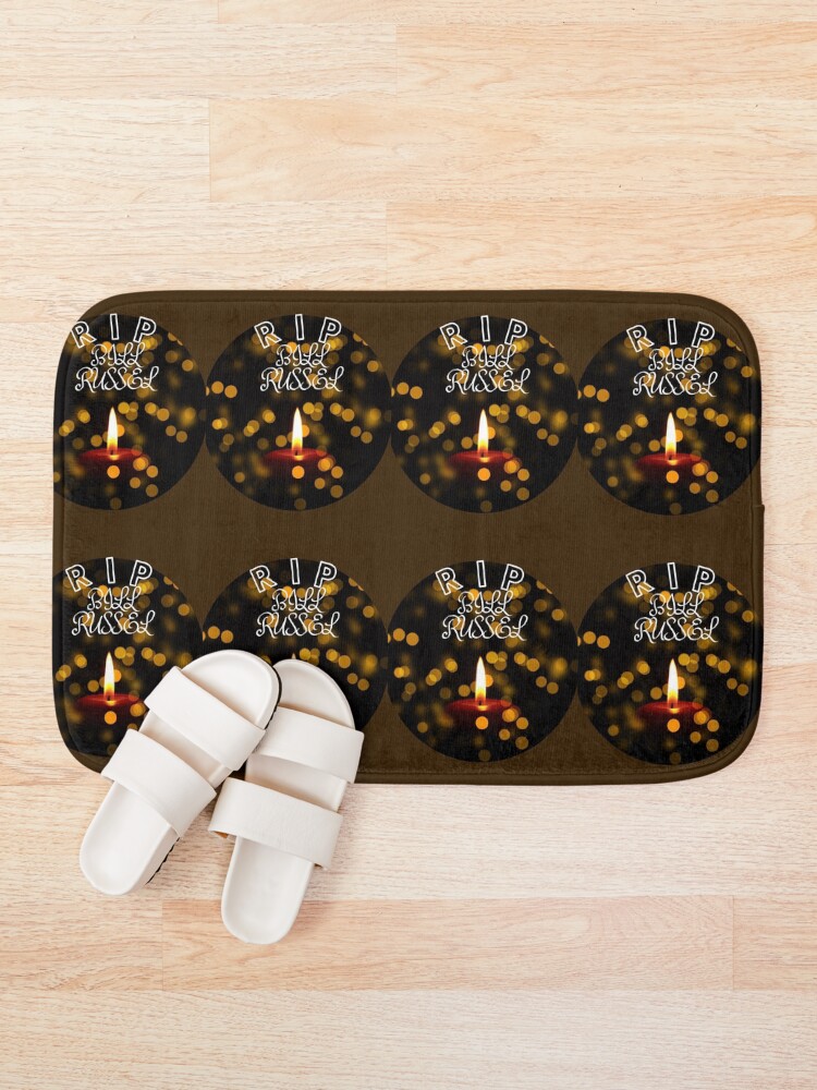 Thumbnail 1 of 6, Bath Mat, RIP BILL RUSSEL designed and sold by URSAPPREAL.
