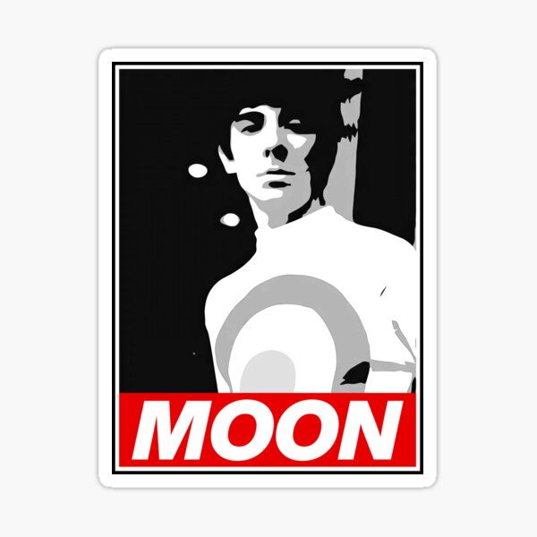 "Music Singer 80S Keith English Drummer Rock Band Moon Funny Nickname Loon" Sticker for Sale by