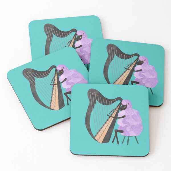Item preview, Sheep playing harp designed and sold by Vera Styles.