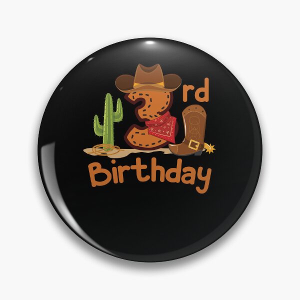 Item preview, Cowboy 3rd birthday gift children's birthday boys children designed and sold by Lenny Stahl.