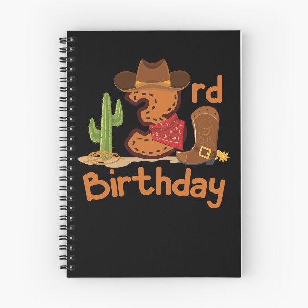 Item preview, Cowboy 3rd birthday gift children's birthday boys children designed and sold by Lenny Stahl.