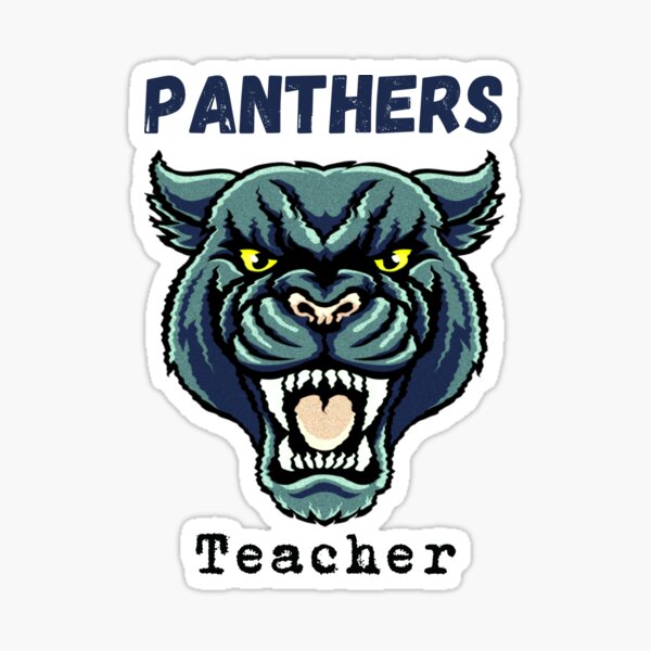"Wild Panthers Teacher Groovy Teacher Design" Sticker for Sale by
