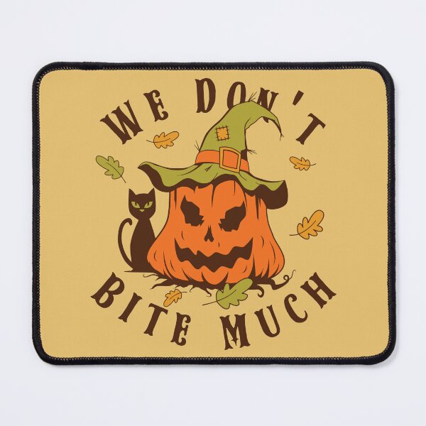 Item preview, We Don't Bite Much - Scary Halloween Pumpkin Head Gift designed and sold by Abhishek Goldar.