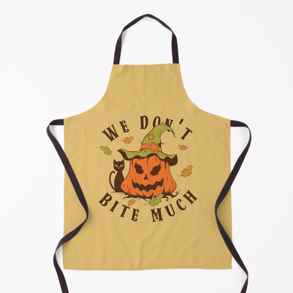 Item preview, We Don't Bite Much - Scary Halloween Pumpkin Head Gift designed and sold by Abhishek Goldar.