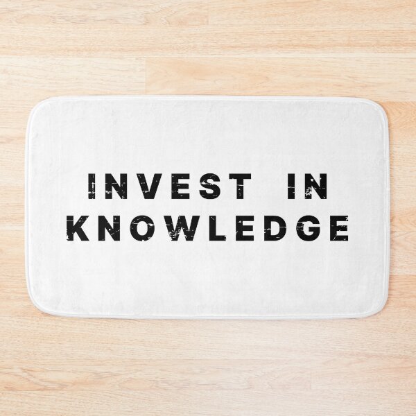 Item preview, INVEST KNOWLEDGE (WHITE) designed and sold by AnaelDraw.