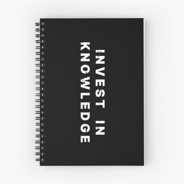 Item preview, INVEST KNOWLEDGE (BLACK) designed and sold by AnaelDraw.