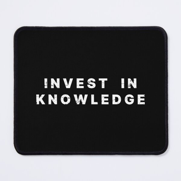 Item preview, INVEST KNOWLEDGE (BLACK) designed and sold by AnaelDraw.