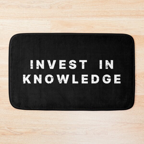 Item preview, INVEST KNOWLEDGE (BLACK) designed and sold by AnaelDraw.