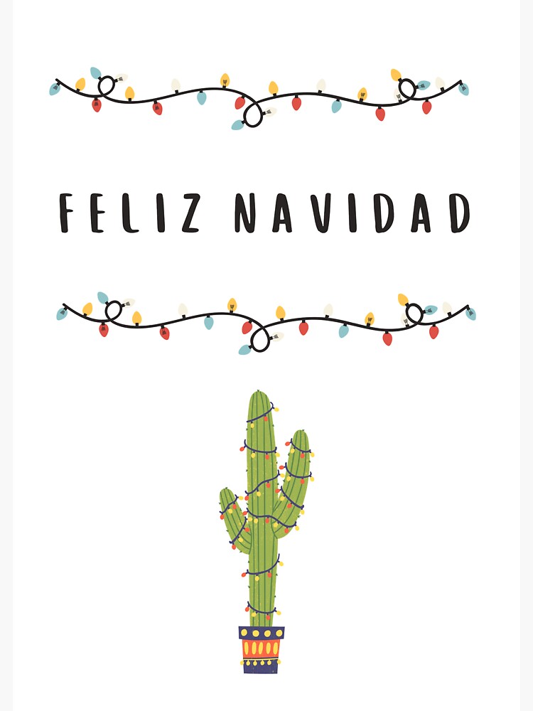 "Feliz Navidad (Frohe Weihnachten auf Spanisch) tarjeta de Navidad