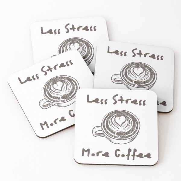 Item preview, Less Stress More Coffee With Coffee Mug designed and sold by Prahaano Designs.