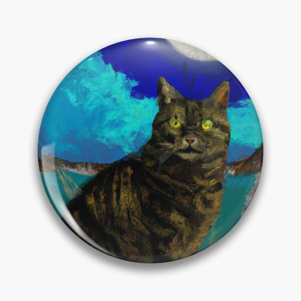 Item preview, Cat on chair in moonlight designed and sold by Lolly's Lane Shoppe.